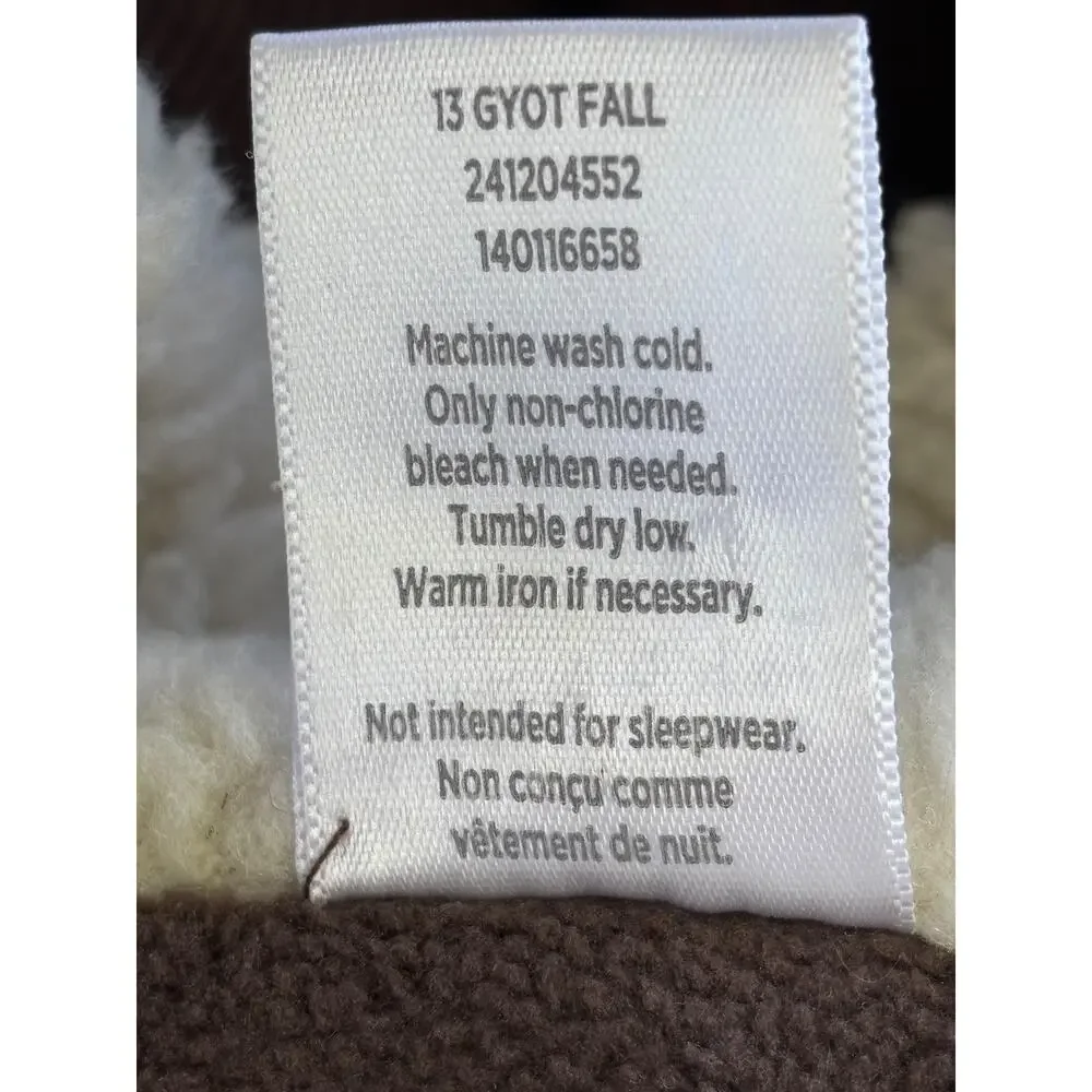 Gymboree Corduroy Jacket Kids 3T Brown Sherpa Collar Snap Front Lined Fall